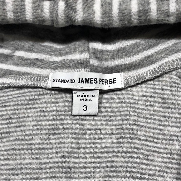 James Perse Women’s Striped Hoodie Sweatshirt - Picture 5 of 6